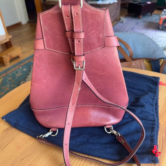 Dooney & Bourke Pink Leather Backpack Purse – Vintage main image 9